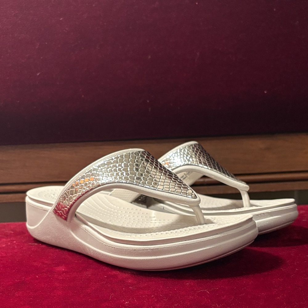 CROCS Women's Sandals with Silver Accents